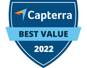 Capterra best value badge